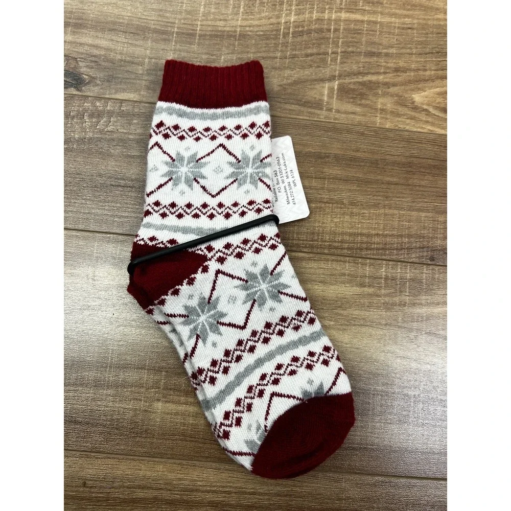 New‎ Size OSFM LUK EES Snowflakes Holiday Socks By MUKLUKS